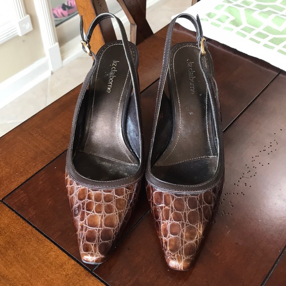 liz claiborne slingback pumps
